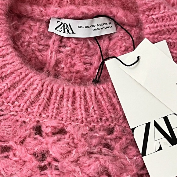Zara Pink Knit Sweater - Picture 4 of 4